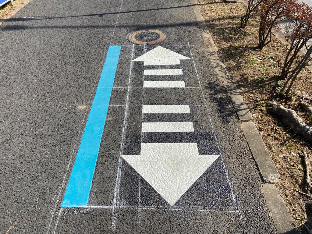 自転車通行帯 自転車ナビライン の整備が行われています 成田市議会議員 雨宮しんご