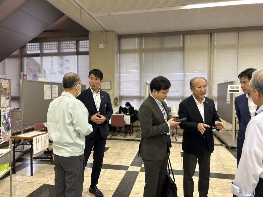 【台風25号 成田市災害相談窓口を視察】 2