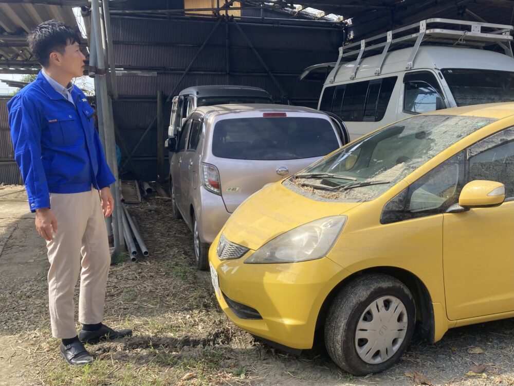 預かった車は30台、工場も顧客情報も。水につかった自動車板金工場（写真3）