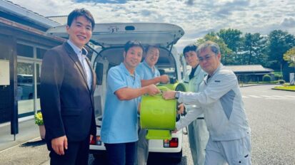 善意の輪が広がっています。成田ライオンズクラブが送風機を提供してくれました。